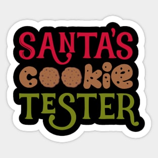 Santa's cookie tester Sticker